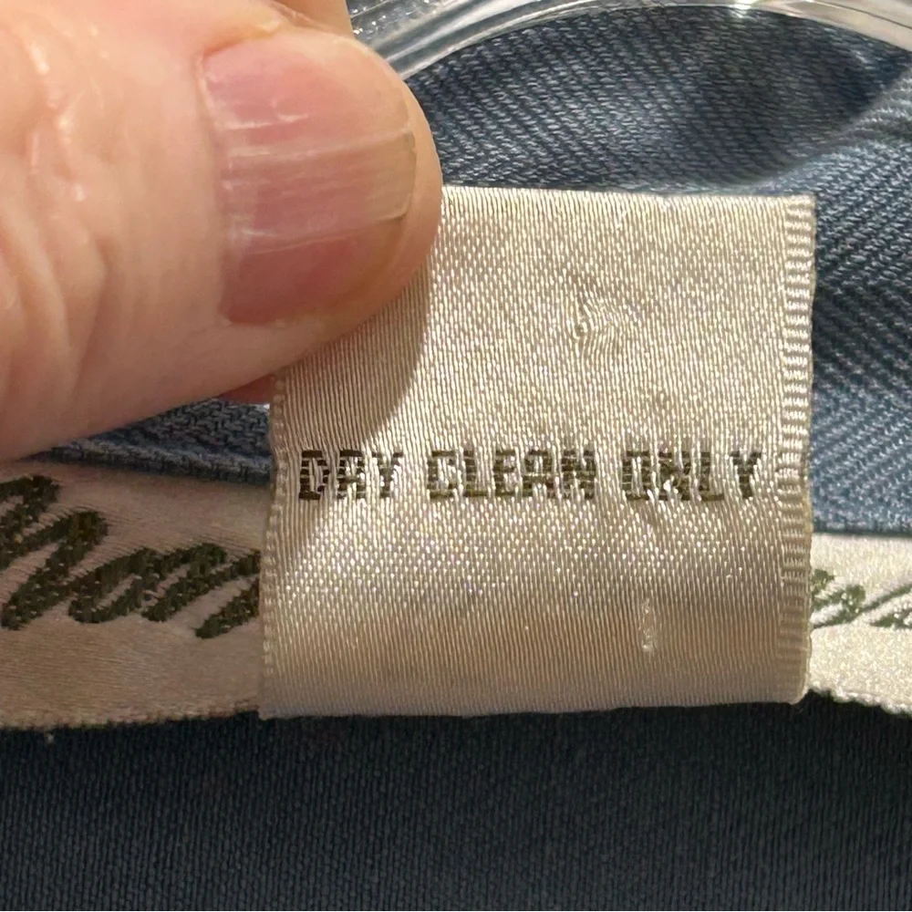 Norm Thompson Women's Blue Silk Twill Button-Up Tunic 3/4 Sleeves - Size 10 - Picture 9 of 9